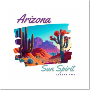 Arizona Sun Spirit Desert Art Series 2 Posters and Art